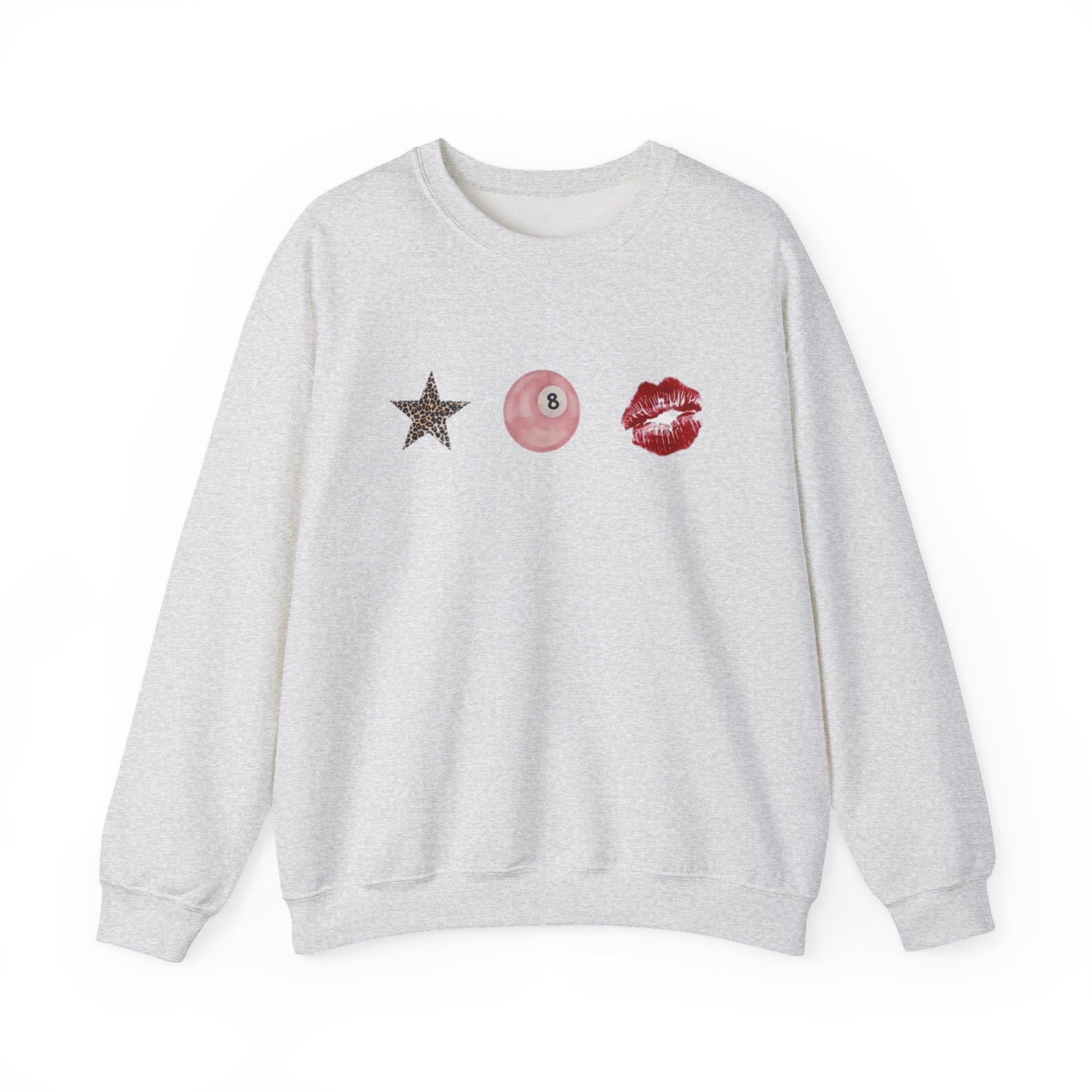 Star, 8-Ball & Lip Trio Sweatshirt